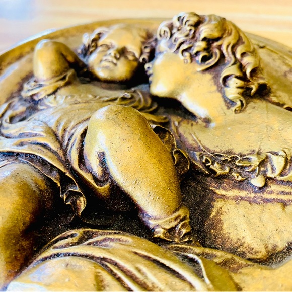 Vintage 1950’s Painted Plaster Plaque from Rudolf Lesch Fine Art Gallery EUC - Picture 6 of 7